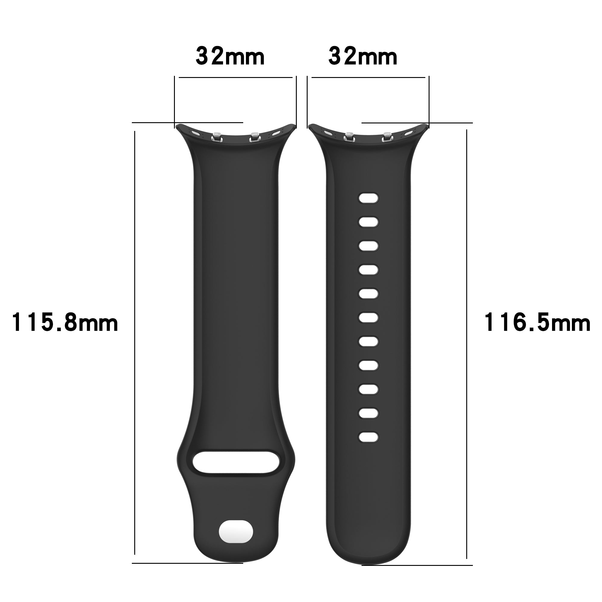 For vivo Watch 3 Silicone Watch Band Adjustable Wrist Strap Replacement - White