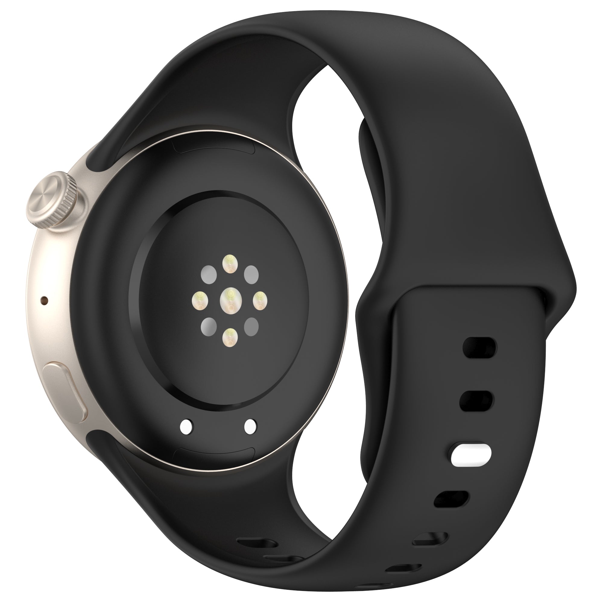 For vivo Watch 3 Silicone Watch Band Adjustable Wrist Strap Replacement - White