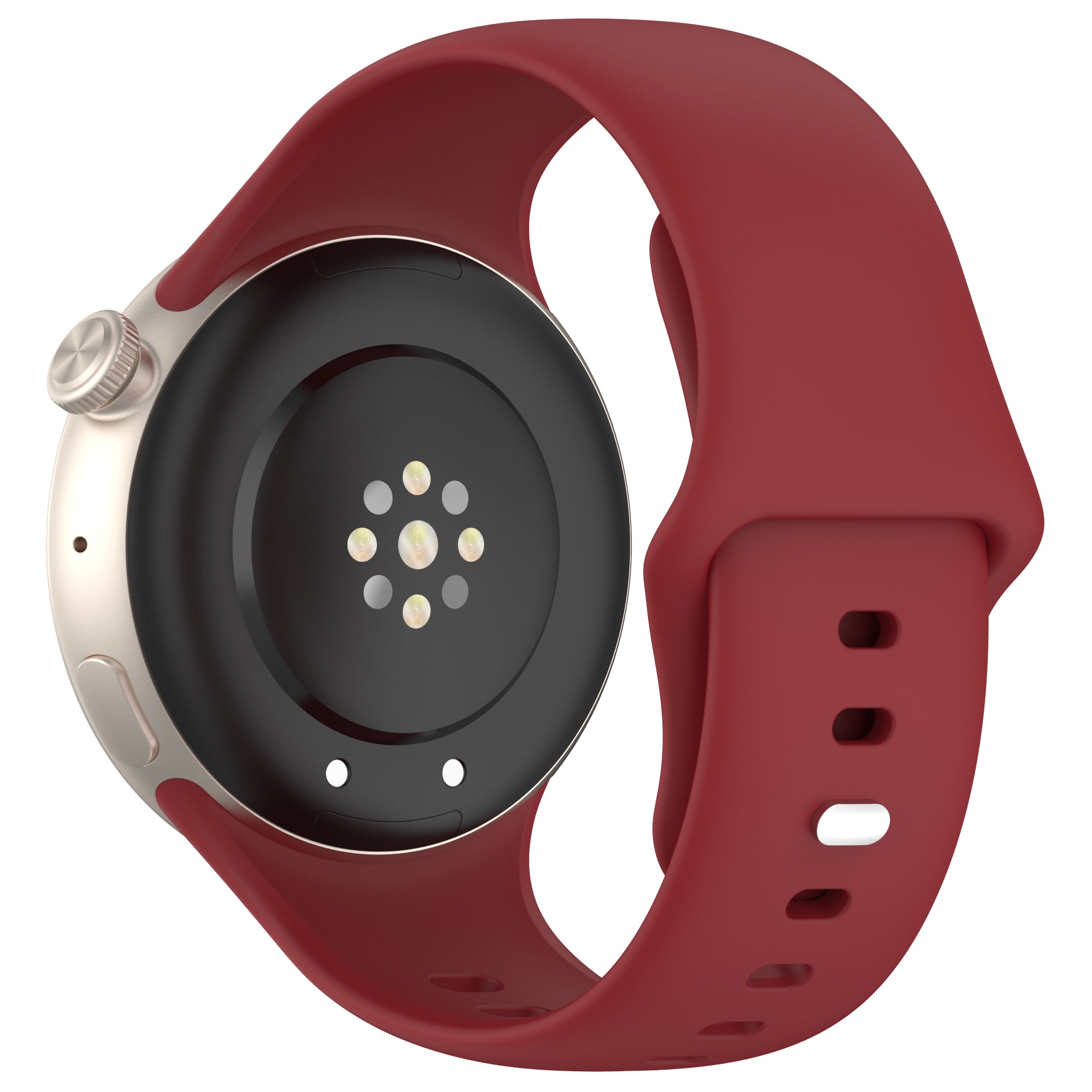 For vivo Watch 3 Silicone Watch Band Adjustable Wrist Strap Replacement - White