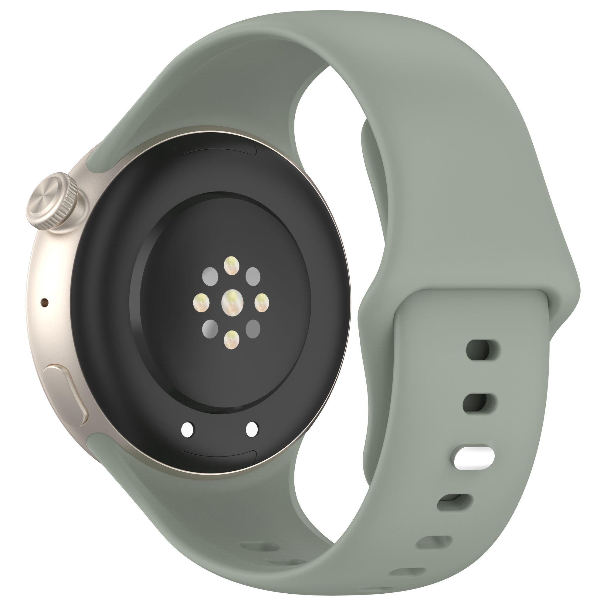 For vivo Watch 3 Silicone Watch Band Adjustable Wrist Strap Replacement - White