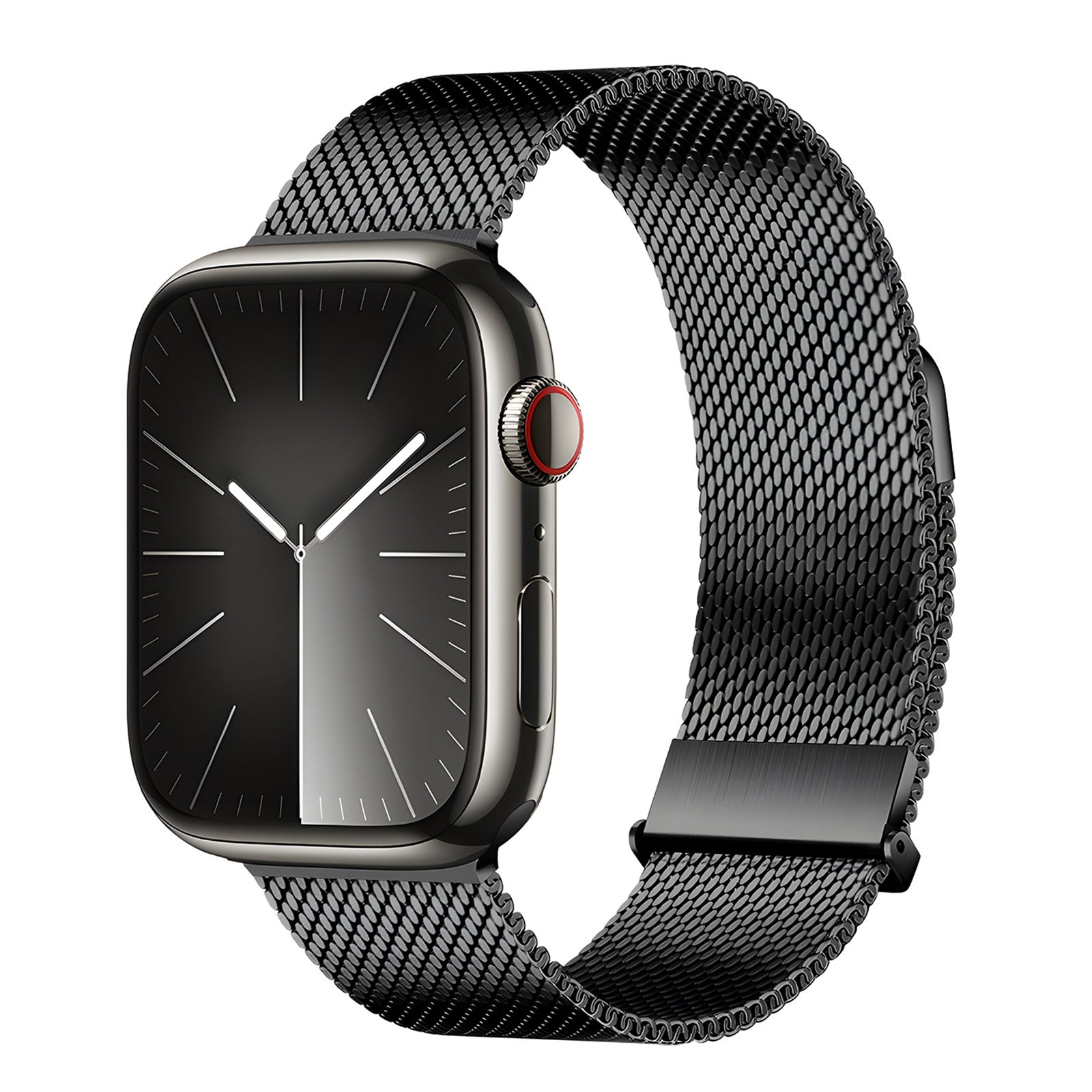 DUX DUCIS Milanese Pro Series for Apple Watch Ultra 2 Ultra 49mm / 9 8 7 45mm / SE (2023) SE (2022) SE 6 5 4 44mm / 3 2 1 42mm Metal Watch Band - Black