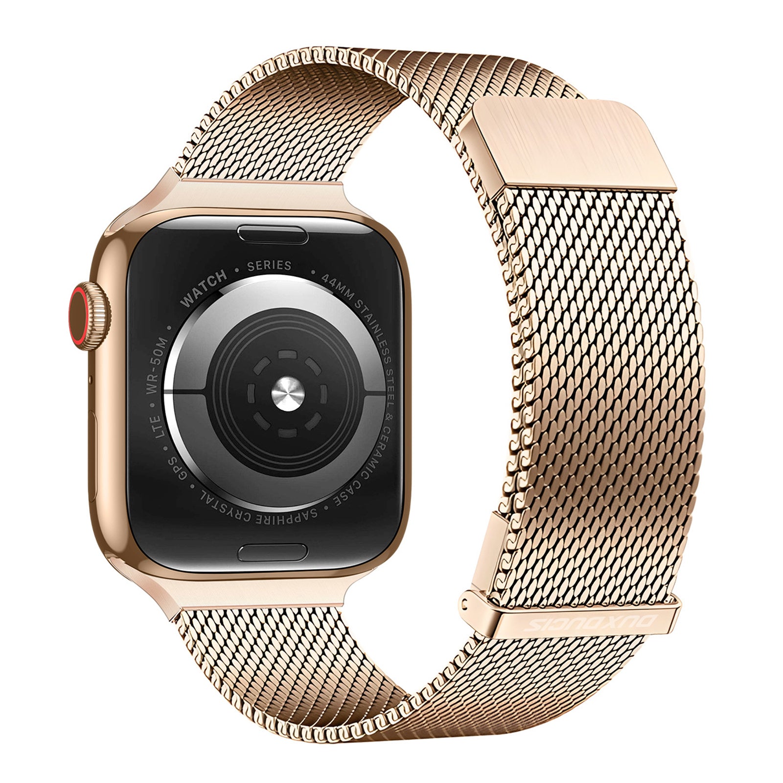 DUX DUCIS Milanese Pro Series for Apple Watch Ultra 2 Ultra 49mm / 9 8 7 45mm / SE (2023) SE (2022) SE 6 5 4 44mm / 3 2 1 42mm Metal Watch Band - Black