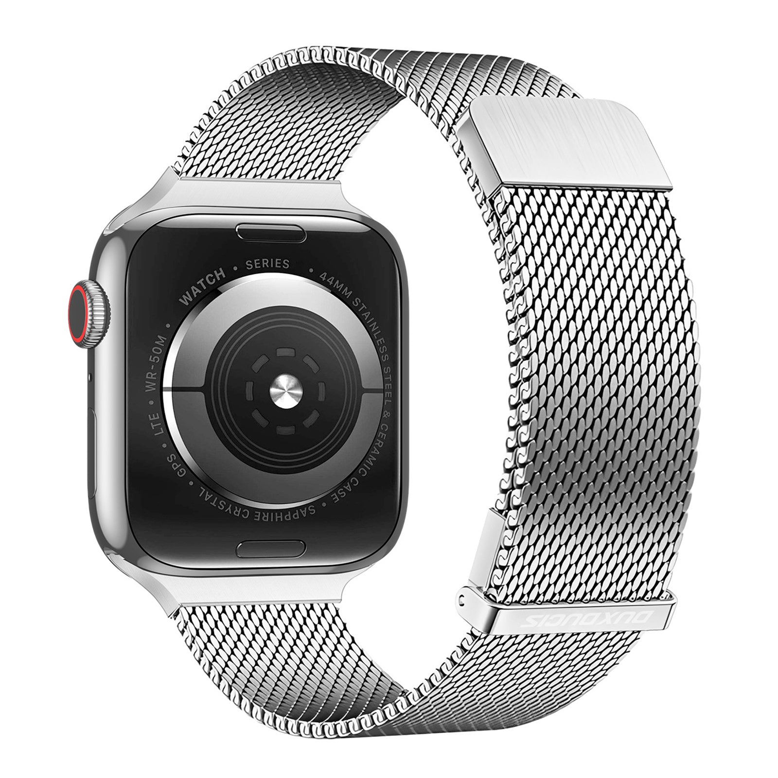 DUX DUCIS Milanese Pro Series for Apple Watch Ultra 2 Ultra 49mm / 9 8 7 45mm / SE (2023) SE (2022) SE 6 5 4 44mm / 3 2 1 42mm Metal Watch Band - Black