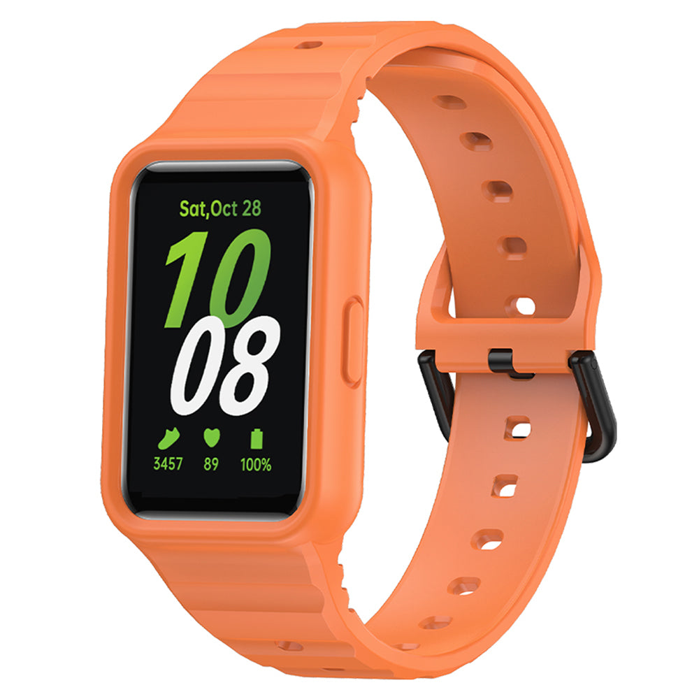For Samsung Galaxy Fit3 Watch Bracelet Soft Silicone Integrated Strap Replacement - Green