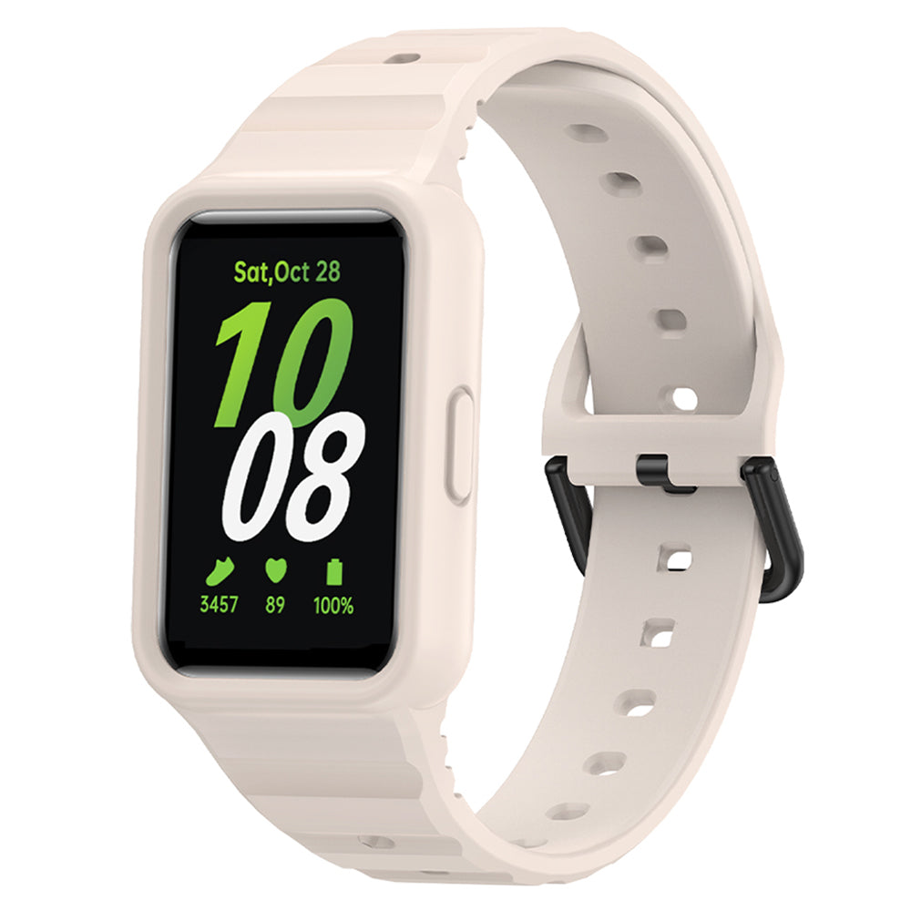 For Samsung Galaxy Fit3 Watch Bracelet Soft Silicone Integrated Strap Replacement - Green