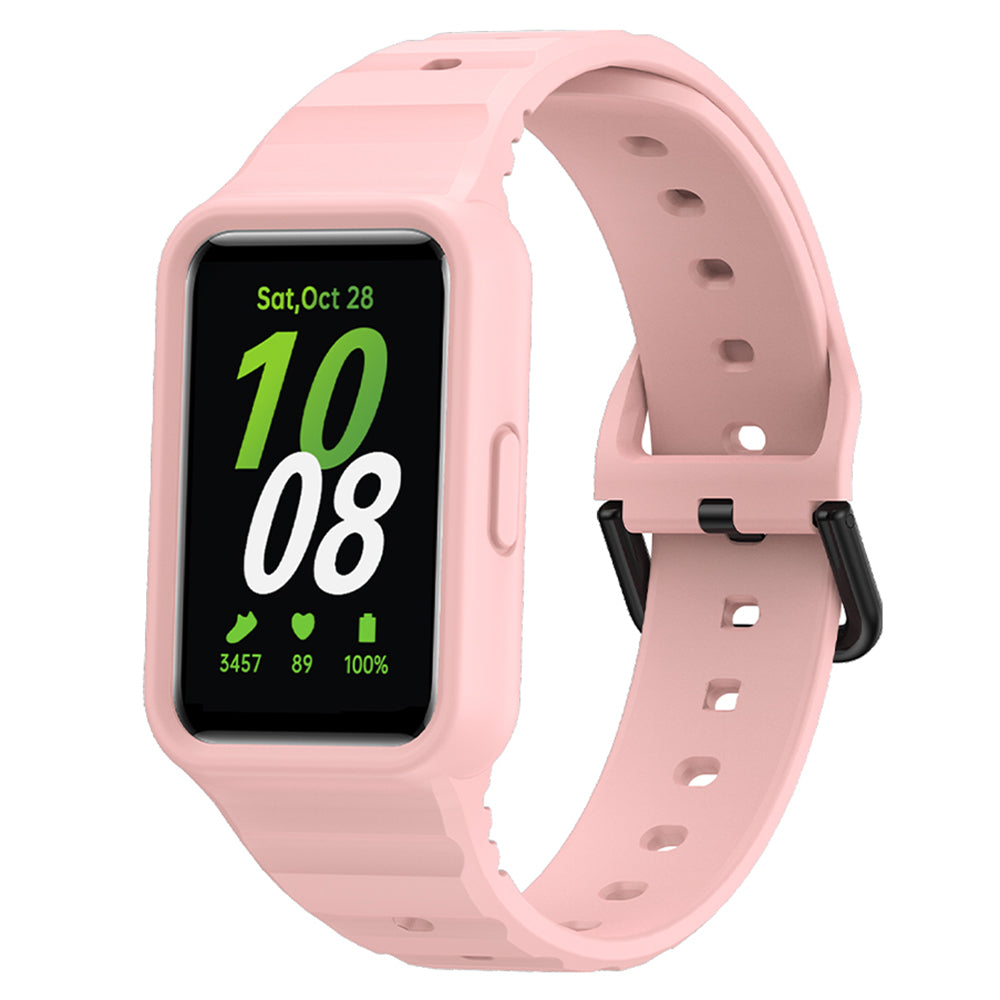 For Samsung Galaxy Fit3 Watch Bracelet Soft Silicone Integrated Strap Replacement - Green