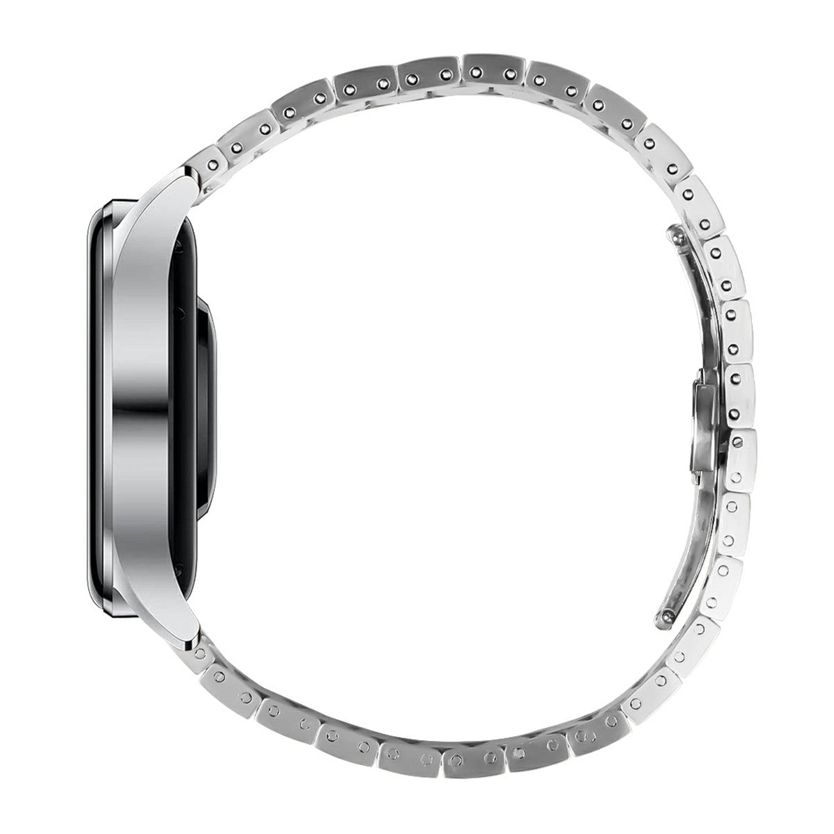 For Huawei Watch GT 42mm / 46mm Metal Strap Butterfly Buckle Watch Band, Silver