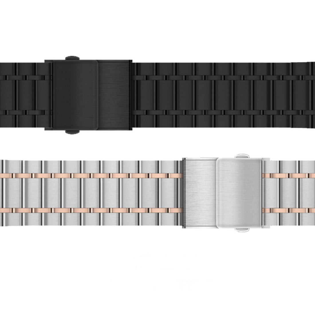 For Huawei Watch GT 2 Pro Stainless Steel Watch Band 22mm Quick Release 5-Beads Strap - Silver