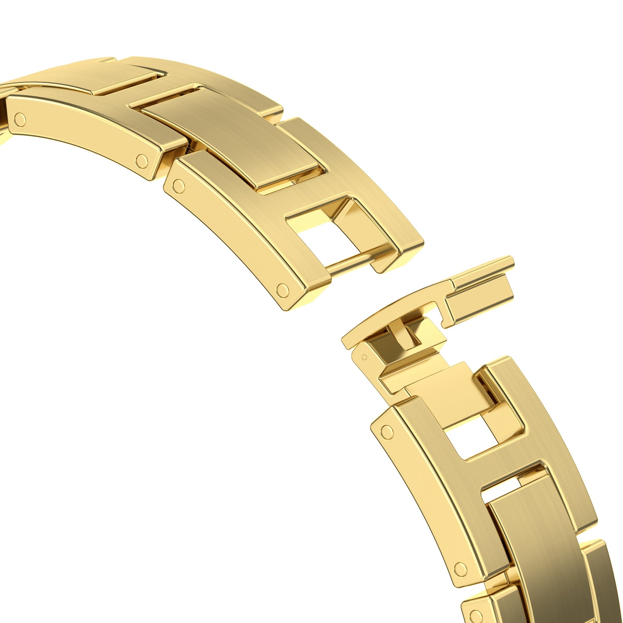For Apple Watch Ultra 2 Ultra 49mm / Series 9 8 7 45mm / 6 5 4 SE (2022) SE (2023) SE 44mm / 3 2 1 42mm Watch Band Stainless Steel Strap - Gold