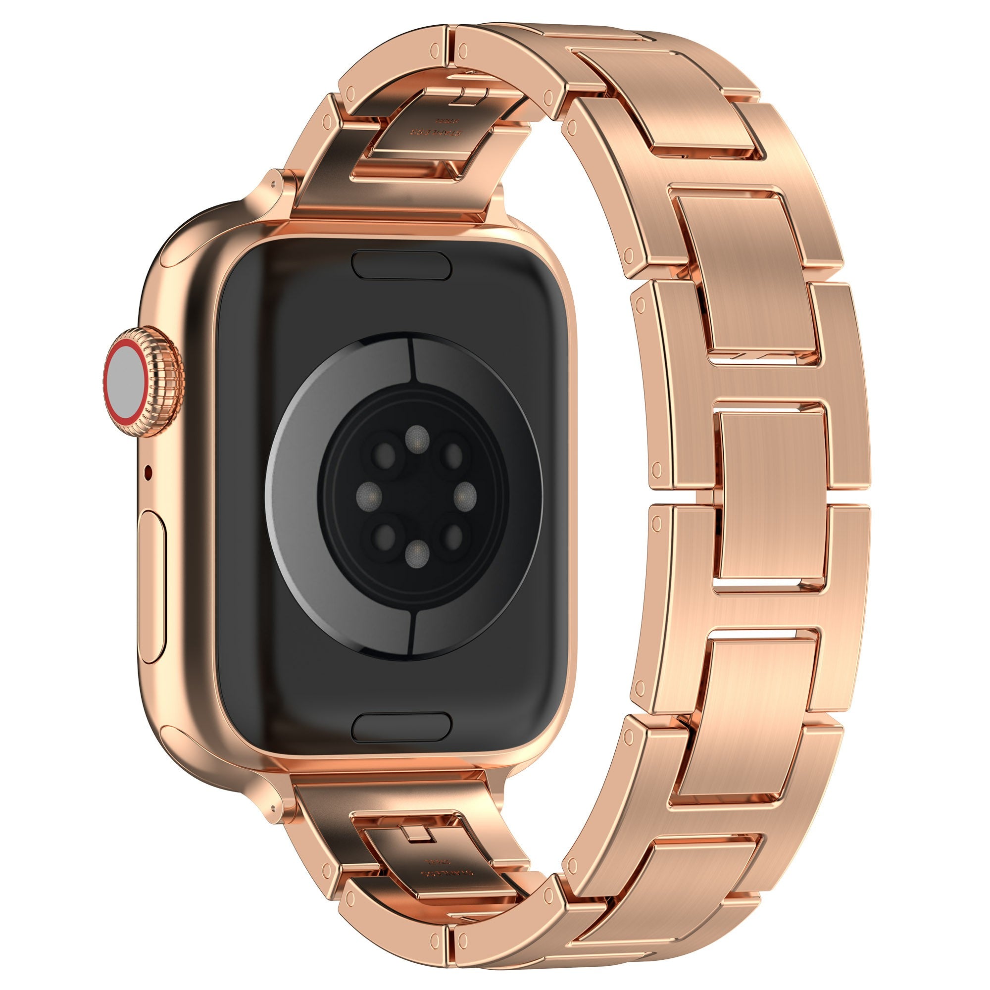 For Apple Watch Ultra 2 Ultra 49mm / Series 9 8 7 45mm / 6 5 4 SE (2022) SE (2023) SE 44mm / 3 2 1 42mm Watch Band Stainless Steel Strap - Gold
