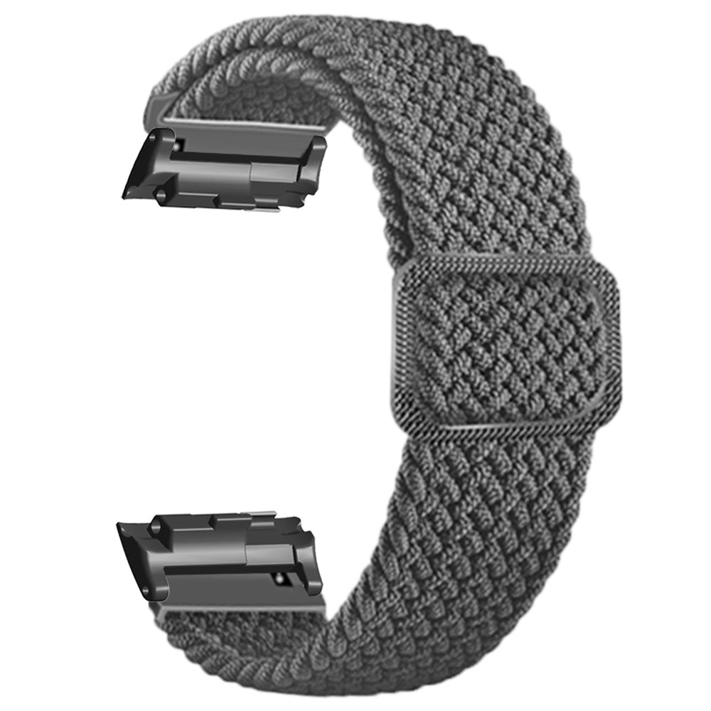 For Huawei Watch D Elastic Braided Nylon Watch Strap Adjustable Wrist Band - Rainbow