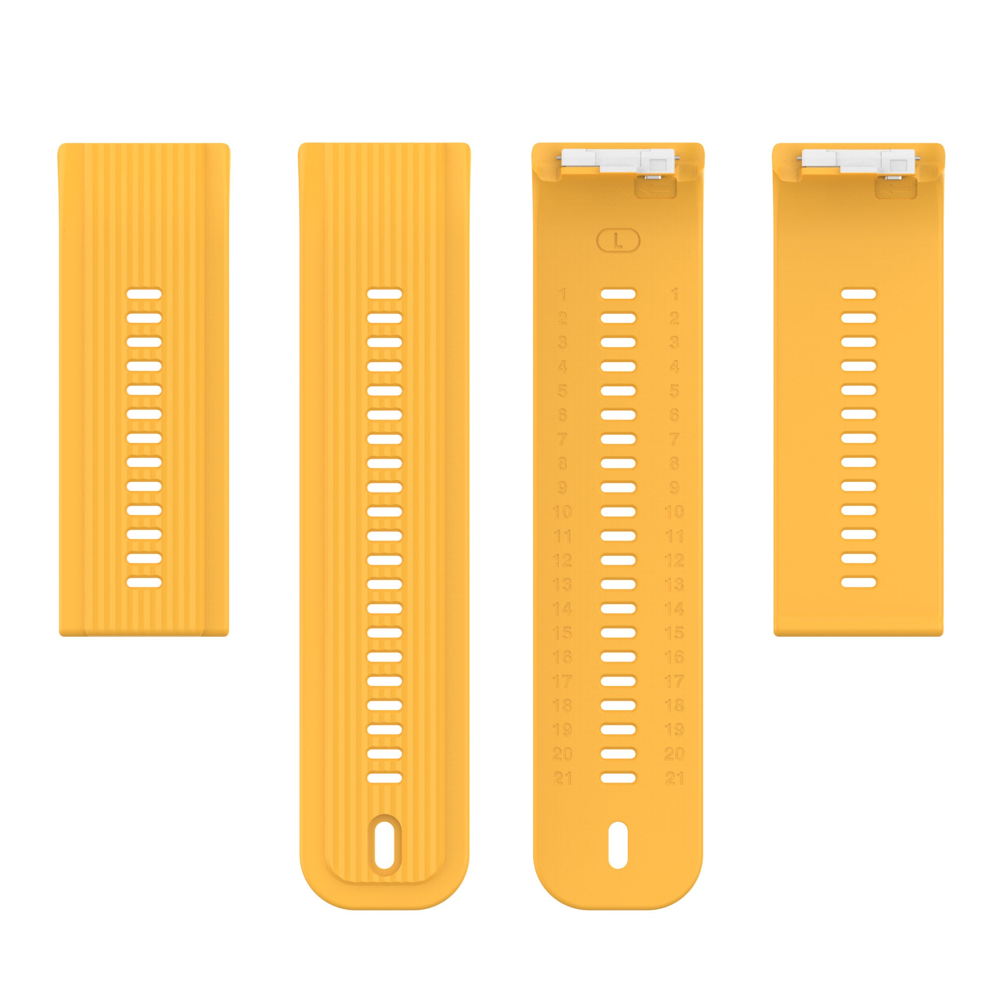 For Huawei Watch D Flexible Silicone Wrist Band Watch Strap without Buckle - Yellow