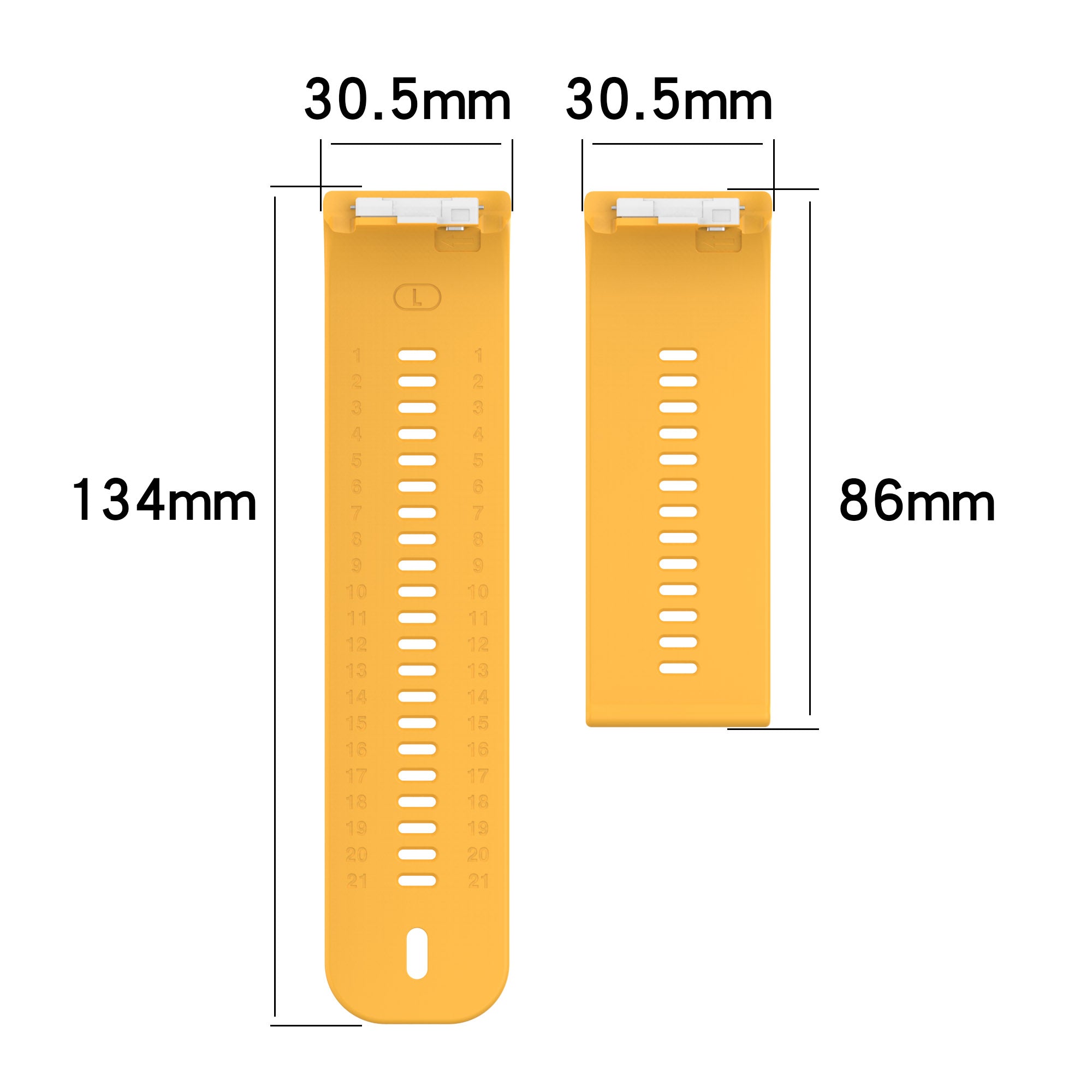 For Huawei Watch D Flexible Silicone Wrist Band Watch Strap without Buckle - Yellow
