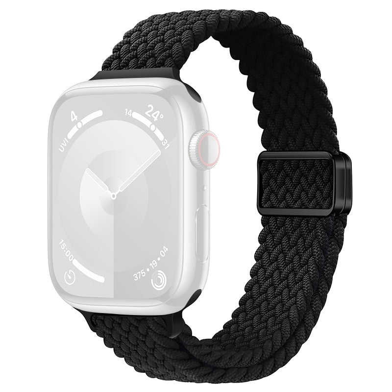 For Apple Watch Ultra 2 Ultra 49mm  /  9 8 7 45mm  /  SE (2023) SE (2022) SE 6 5 4 44mm  /  3 2 1 42mm Watch Strap Braided Nylon Band - W Texture+Colorful