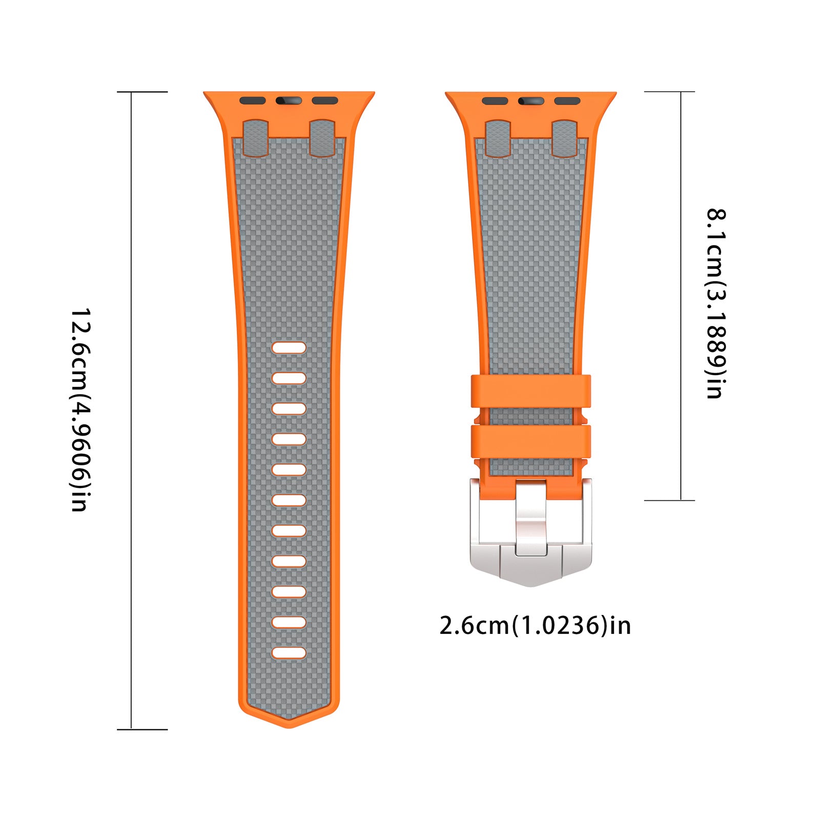 For Apple Watch Ultra 2 Ultra 49mm / Series 9 8 7 45mm / 6 5 4 SE (2022) SE (2023) SE 44mm / 3 2 1 42mm Silicone Watch Band - Black