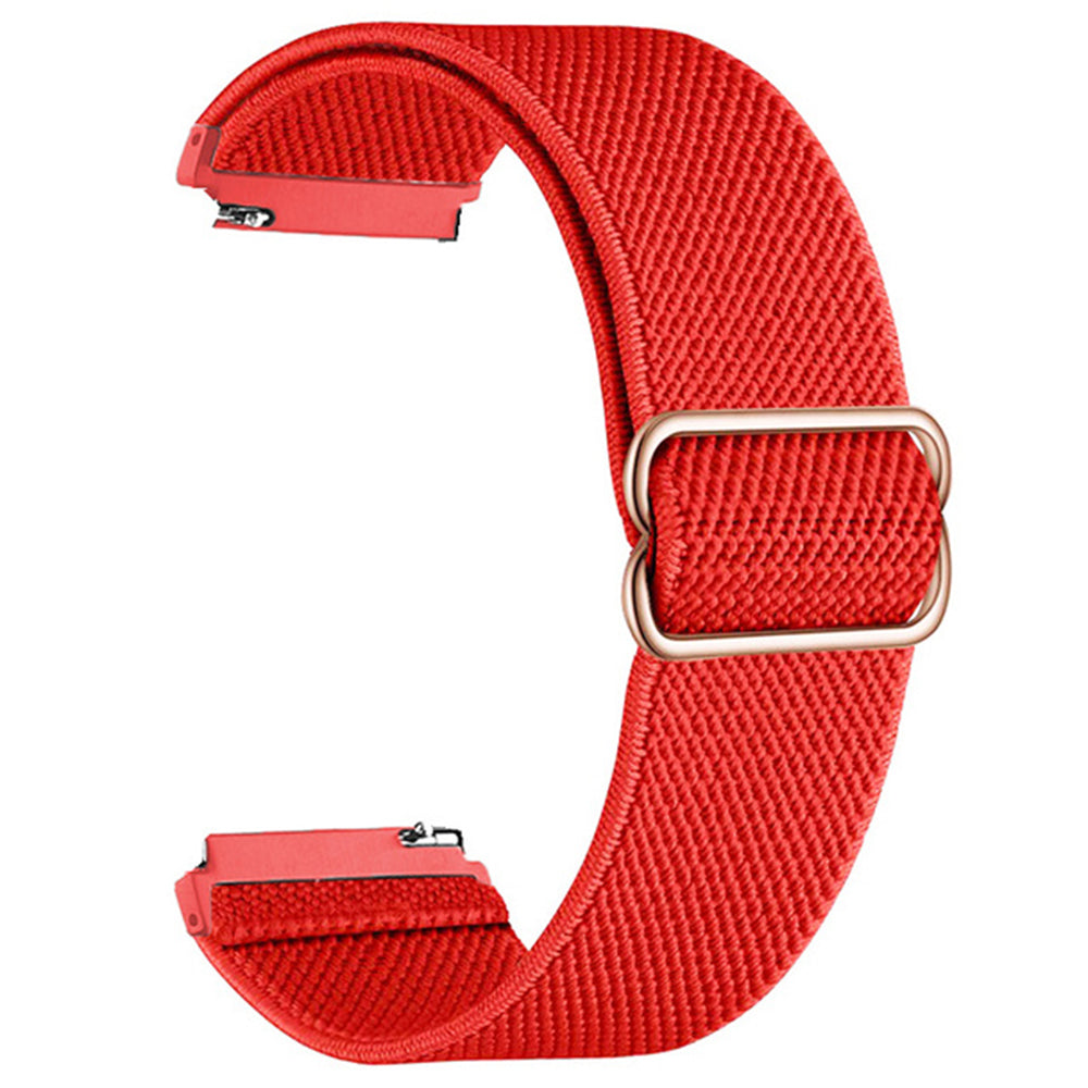 For Samsung Galaxy Watch6 Classic 47mm 43mm Watch Strap 20mm Adjustable Nylon Wrist Band - Black