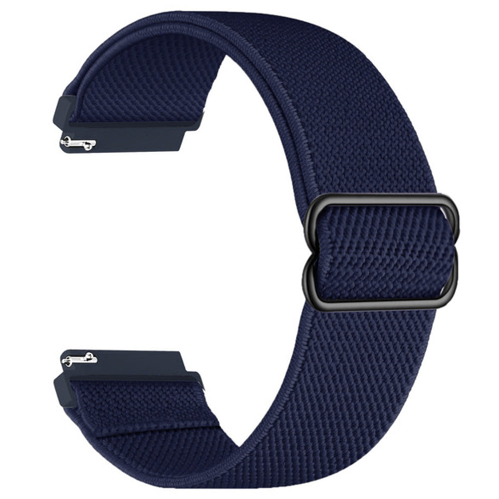 For Samsung Galaxy Watch6 Classic 47mm 43mm Watch Strap 20mm Adjustable Nylon Wrist Band - Black