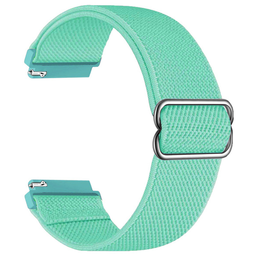 For Samsung Galaxy Watch6 Classic 47mm 43mm Watch Strap 20mm Adjustable Nylon Wrist Band - Black