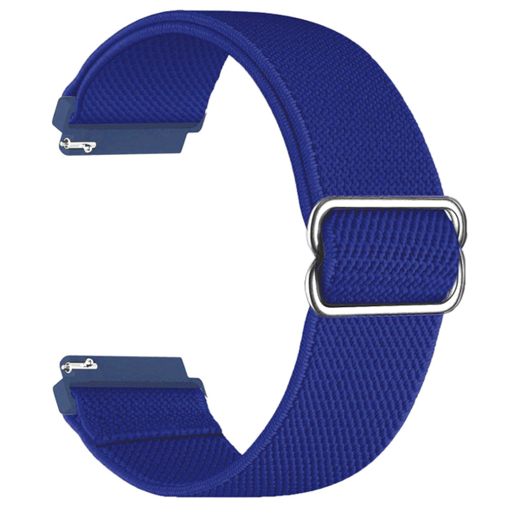 For Samsung Galaxy Watch6 Classic 47mm 43mm Watch Strap 20mm Adjustable Nylon Wrist Band - Black