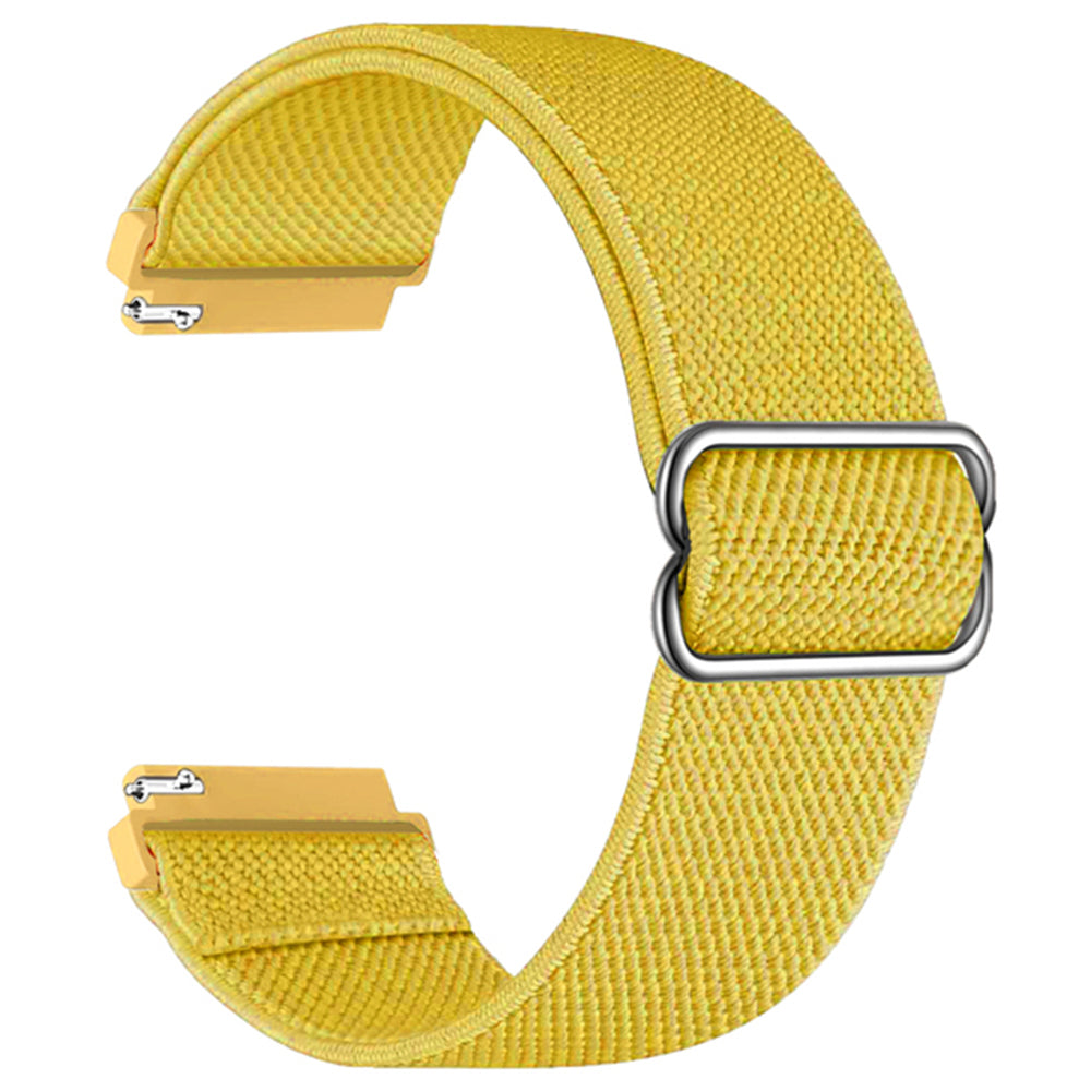 For Samsung Galaxy Watch6 Classic 47mm 43mm Watch Strap 20mm Adjustable Nylon Wrist Band - Black