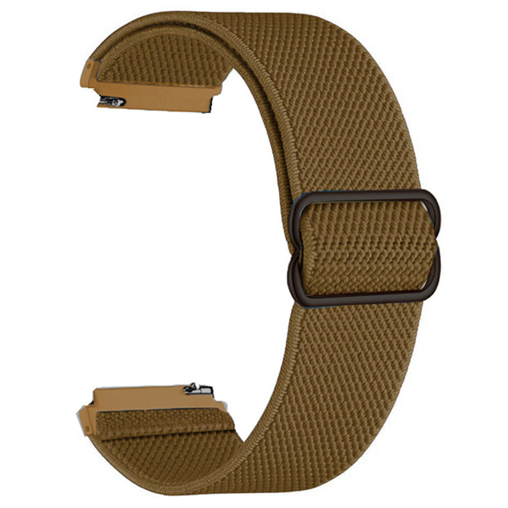 For Samsung Galaxy Watch6 Classic 47mm 43mm Watch Strap 20mm Adjustable Nylon Wrist Band - Black