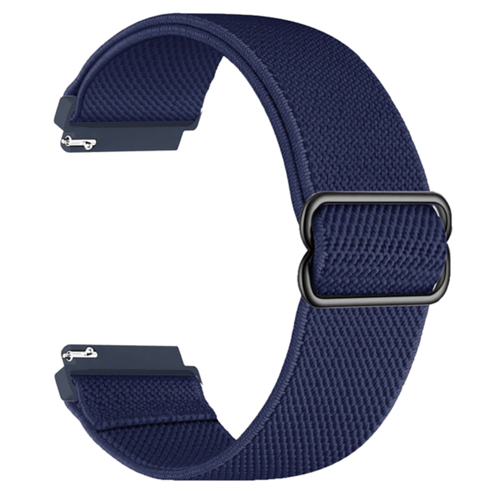 For Samsung Galaxy Watch3 45mm / Huawei Watch GT 4 46mm Nylon Watch Band 22mm Replacement Strap - Black
