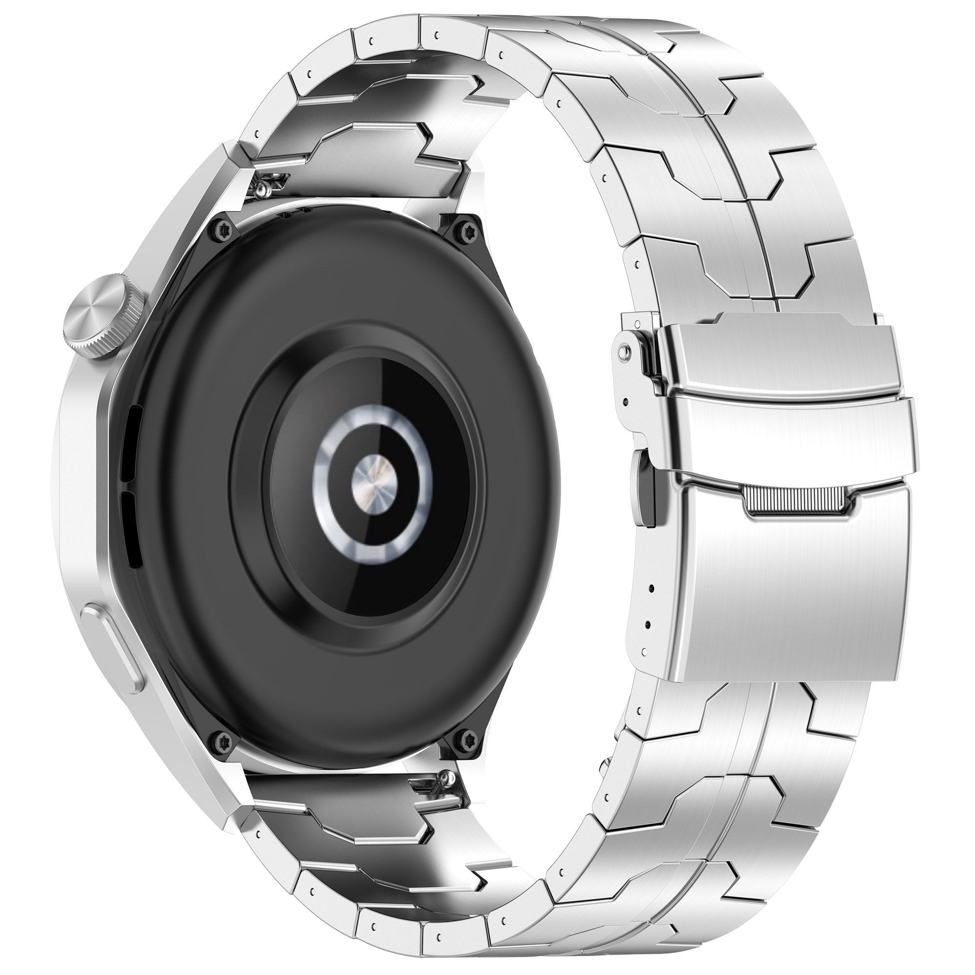 For Samsung Galaxy Watch6 Classic 43mm 47mm / Garmin Venu Titanium Alloy Strap 20mm Metal Watch Band - Silver