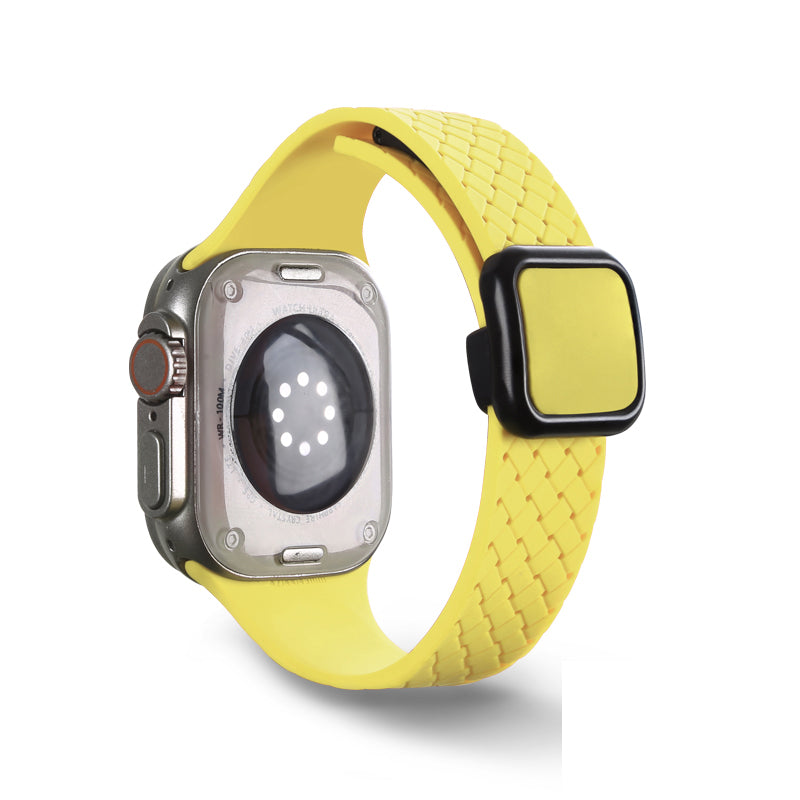 For Apple Watch Ultra 2 Ultra 49mm  /  Series 9 8 7 45mm  /  6 5 4 SE (2022) SE (2023) SE 44mm  /  3 2 1 42mm Silicone Wrist Strap - Black