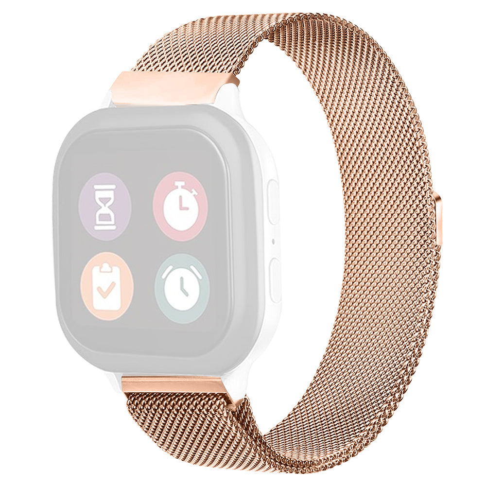 For SyncUP Kids Watch Stainless Steel Replacement Strap Magnetic Milanese Wrist Band - Vintage Gold