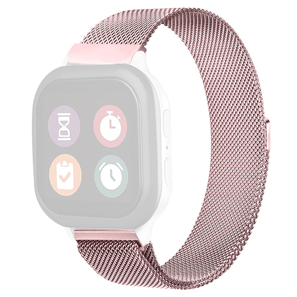 For Verizon GizmoWatch Disney Edition Stainless Steel Watch Band Magnetic Milanese Mesh Strap - Vintage Gold