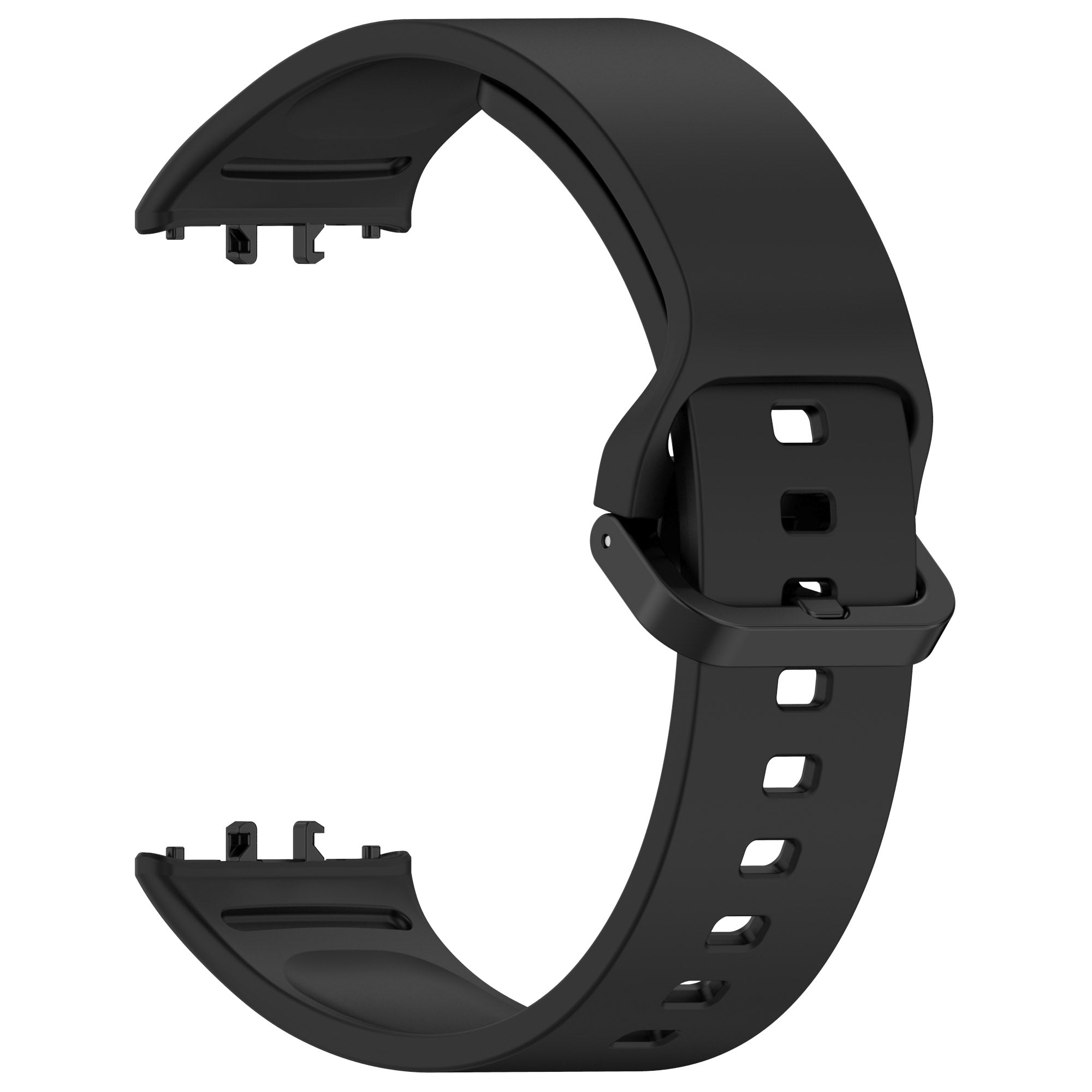 For Samsung Galaxy Fit3 Flexible Watch Strap Silicone Band Wrist Bracelet - Black