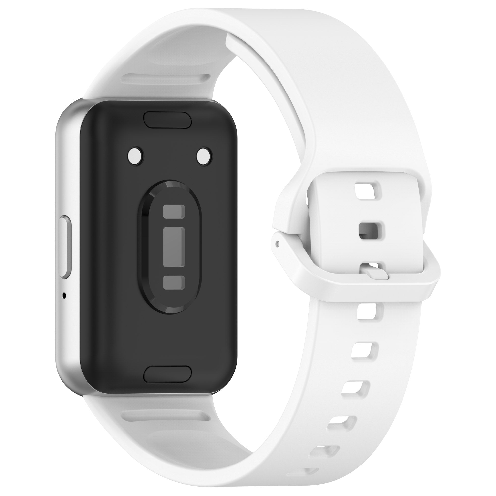 For Samsung Galaxy Fit3 Flexible Watch Strap Silicone Band Wrist Bracelet - Black
