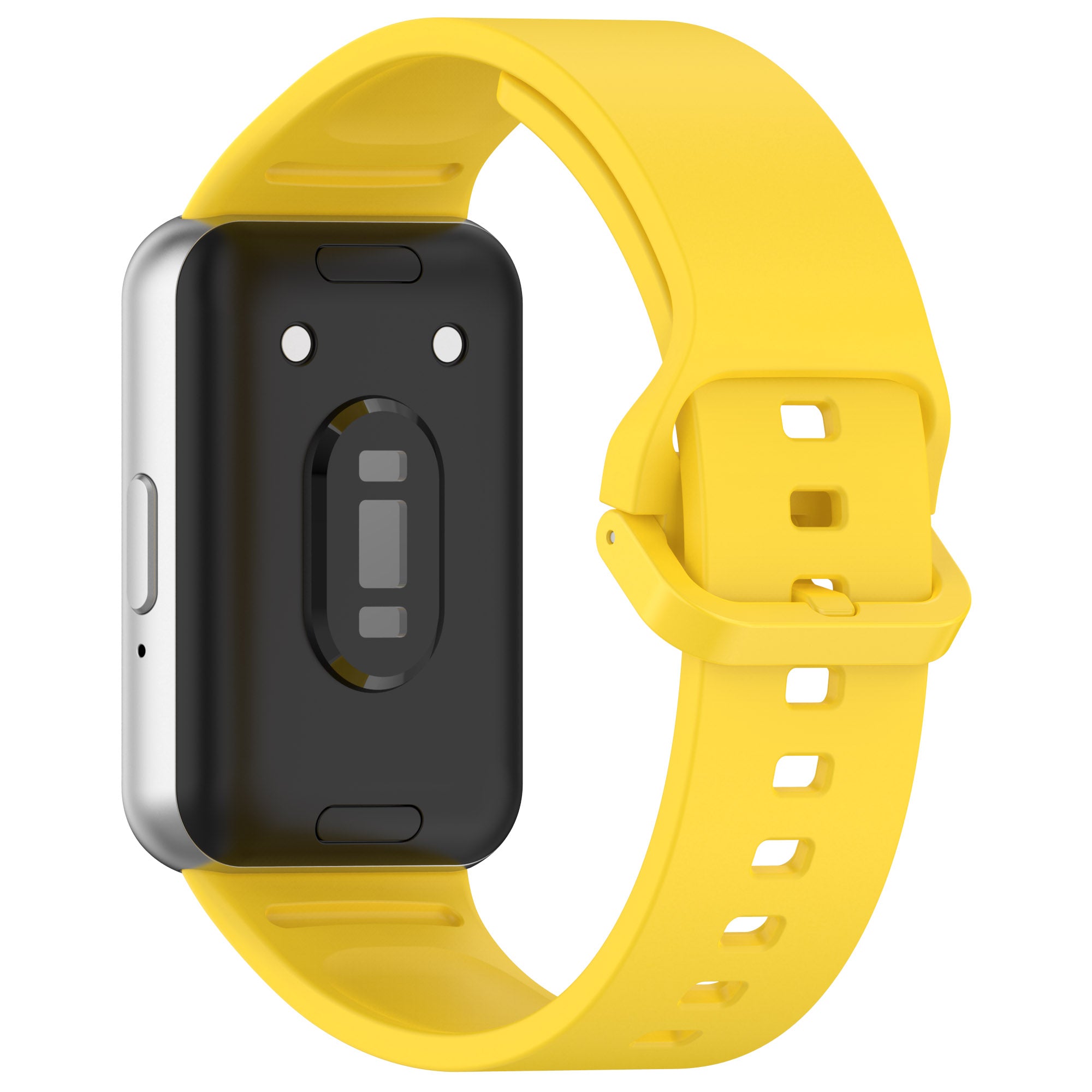 For Samsung Galaxy Fit3 Flexible Watch Strap Silicone Band Wrist Bracelet - Black