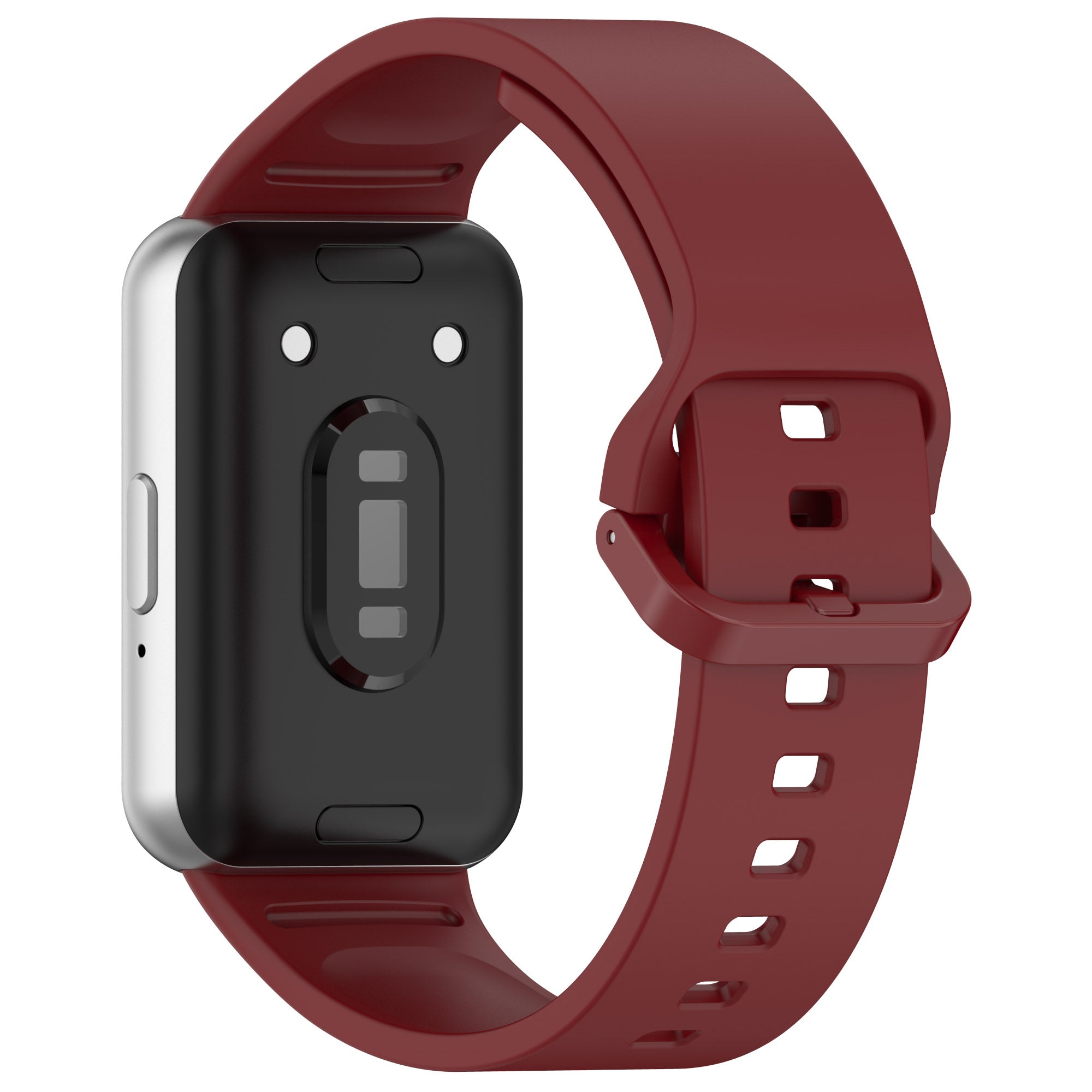 For Samsung Galaxy Fit3 Flexible Watch Strap Silicone Band Wrist Bracelet - Black