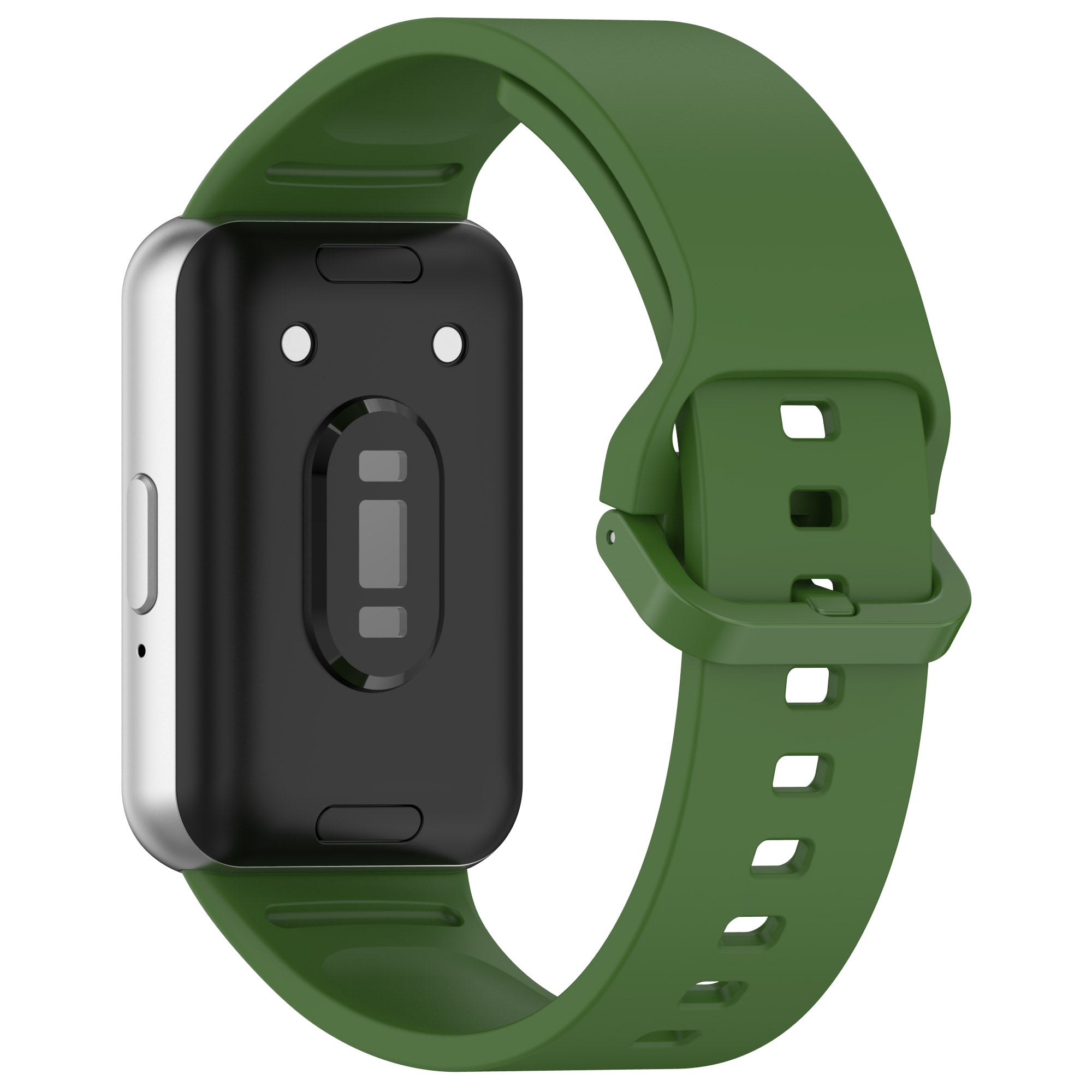 For Samsung Galaxy Fit3 Flexible Watch Strap Silicone Band Wrist Bracelet - Black