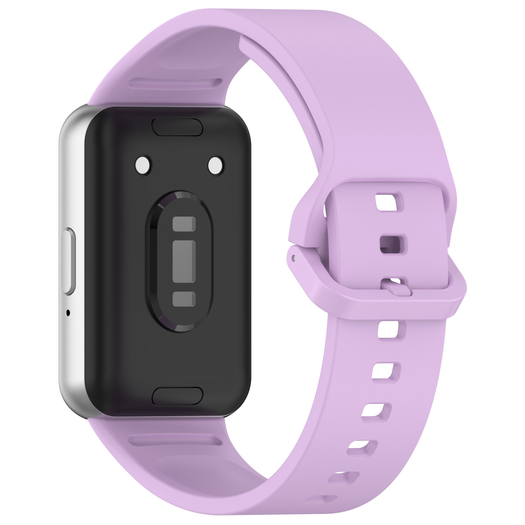 For Samsung Galaxy Fit3 Flexible Watch Strap Silicone Band Wrist Bracelet - Black