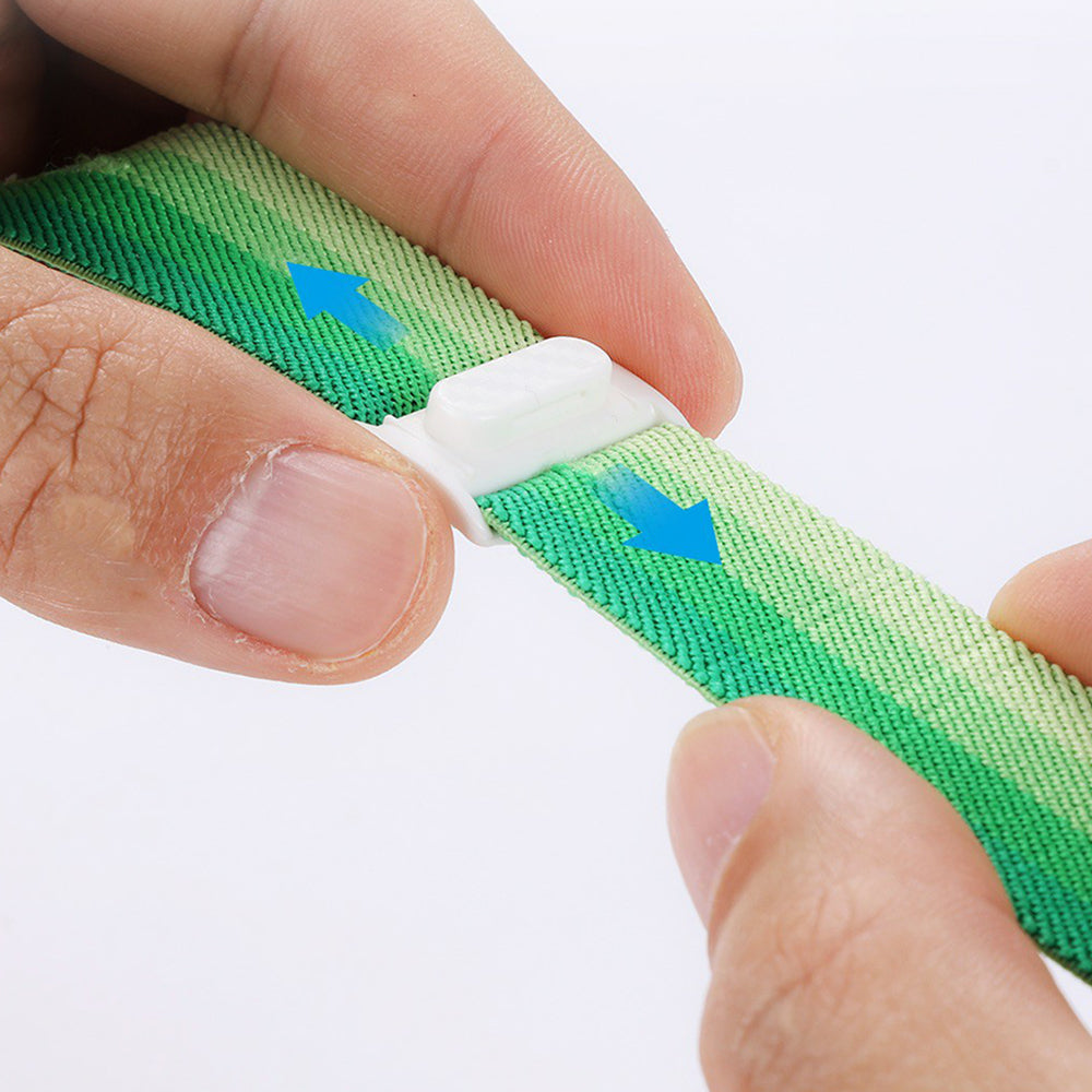 For Apple Watch Ultra 2 Ultra 49mm / Series 9 8 7 45mm / 6 5 4 SE (2022) SE (2023) SE 44mm / 3 2 1 42mm Nylon Watch Strap - Gradient Green