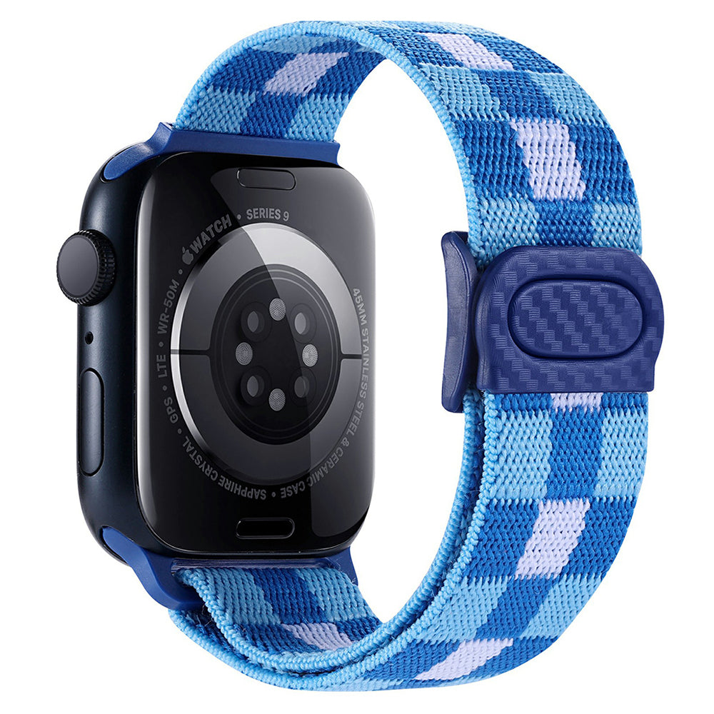 For Apple Watch Ultra 2 Ultra 49mm / Series 9 8 7 45mm / 6 5 4 SE (2022) SE (2023) SE 44mm / 3 2 1 42mm Nylon Watch Strap - Gradient Green
