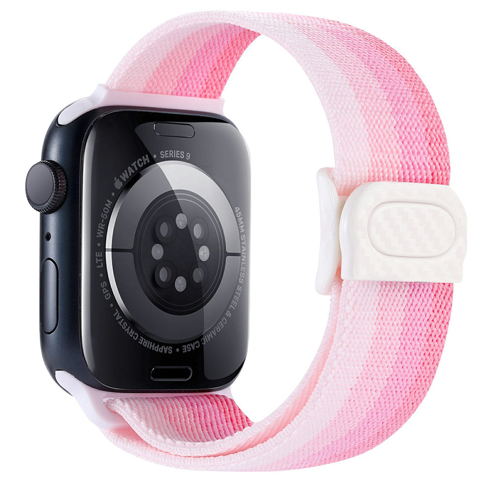 For Apple Watch Ultra 2 Ultra 49mm / Series 9 8 7 45mm / 6 5 4 SE (2022) SE (2023) SE 44mm / 3 2 1 42mm Nylon Watch Strap - Gradient Green