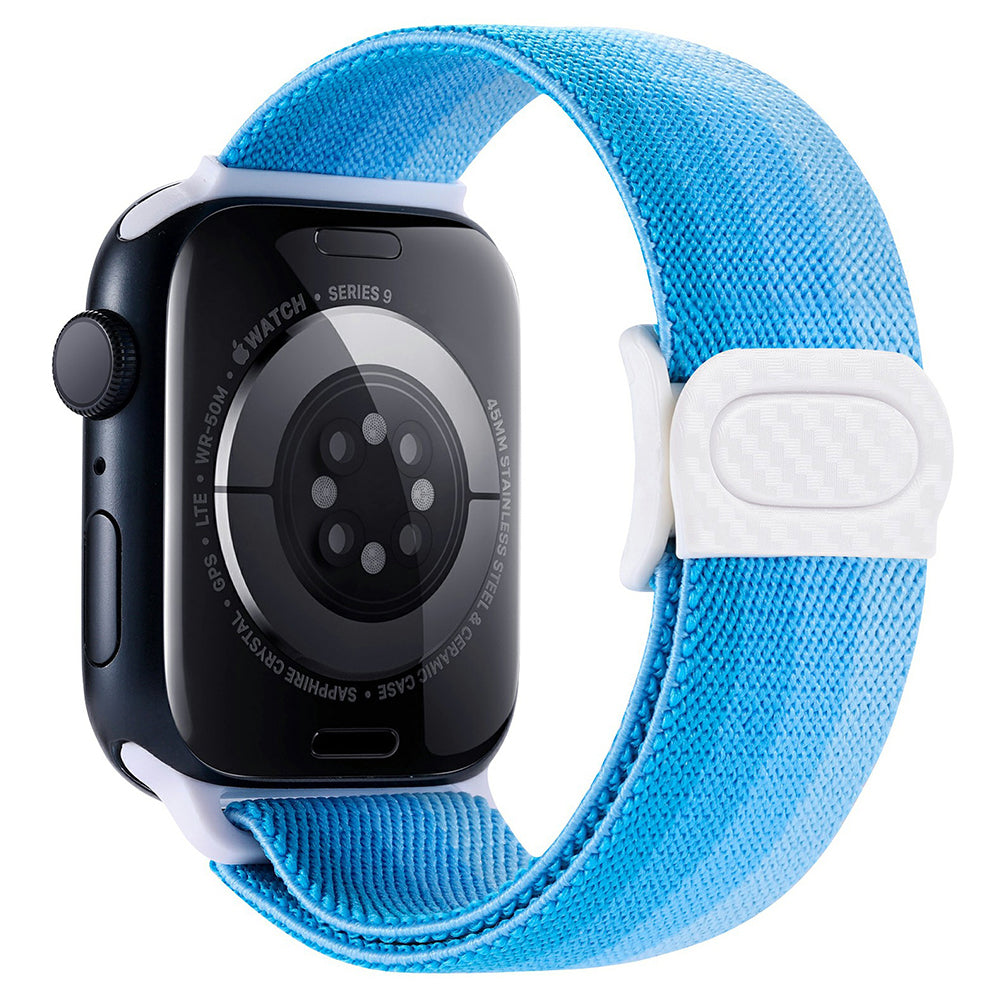 For Apple Watch Ultra 2 Ultra 49mm / Series 9 8 7 45mm / 6 5 4 SE (2022) SE (2023) SE 44mm / 3 2 1 42mm Nylon Watch Strap - Gradient Green