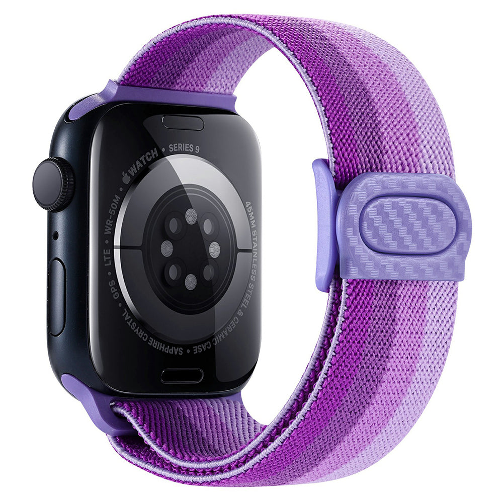 For Apple Watch Ultra 2 Ultra 49mm / Series 9 8 7 45mm / 6 5 4 SE (2022) SE (2023) SE 44mm / 3 2 1 42mm Nylon Watch Strap - Gradient Green