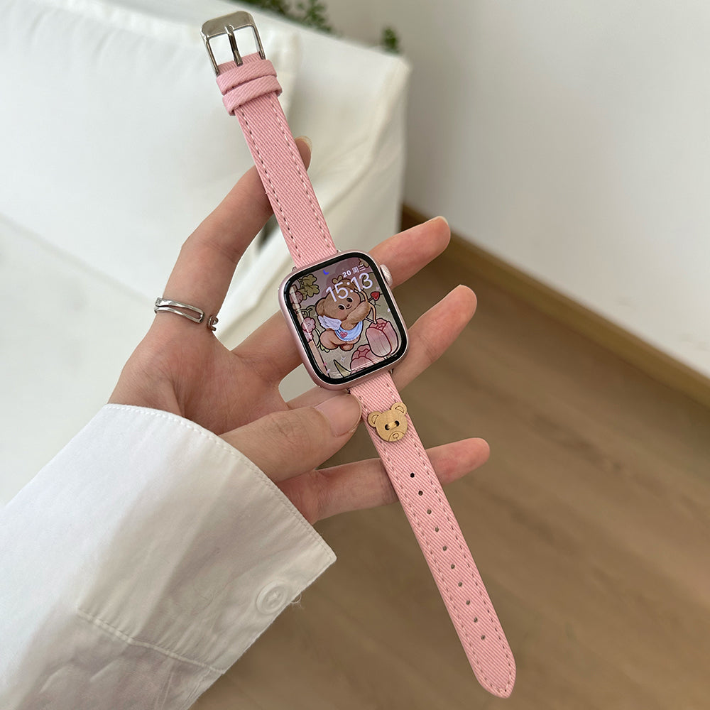 For Apple Watch Ultra 2 Ultra 49mm / 9 8 7 45mm / 6 5 4 SE (2023) SE (2022) SE 44mm / 3 2 1 42mm Denim Watch Strap - Dark Blue