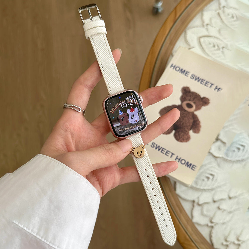 For Apple Watch Ultra 2 Ultra 49mm / 9 8 7 45mm / 6 5 4 SE (2023) SE (2022) SE 44mm / 3 2 1 42mm Denim Watch Strap - Dark Blue