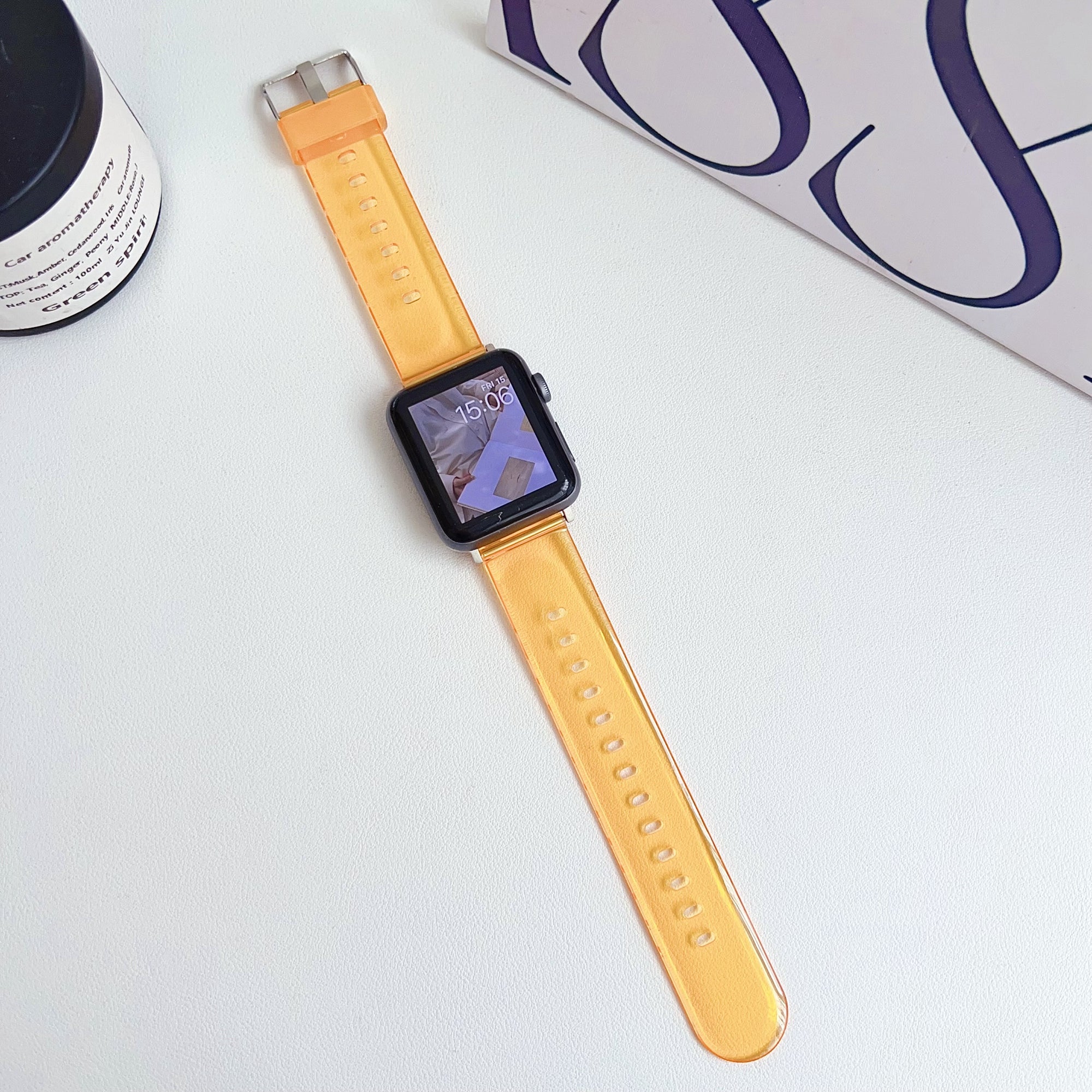 For Apple Watch Ultra 2 Ultra 49mm / 9 8 7 45mm / 6 5 4 SE (2022) SE (2023) SE 44mm / 3 2 1 42mm TPU Clear Watch Band - Transparent Pink
