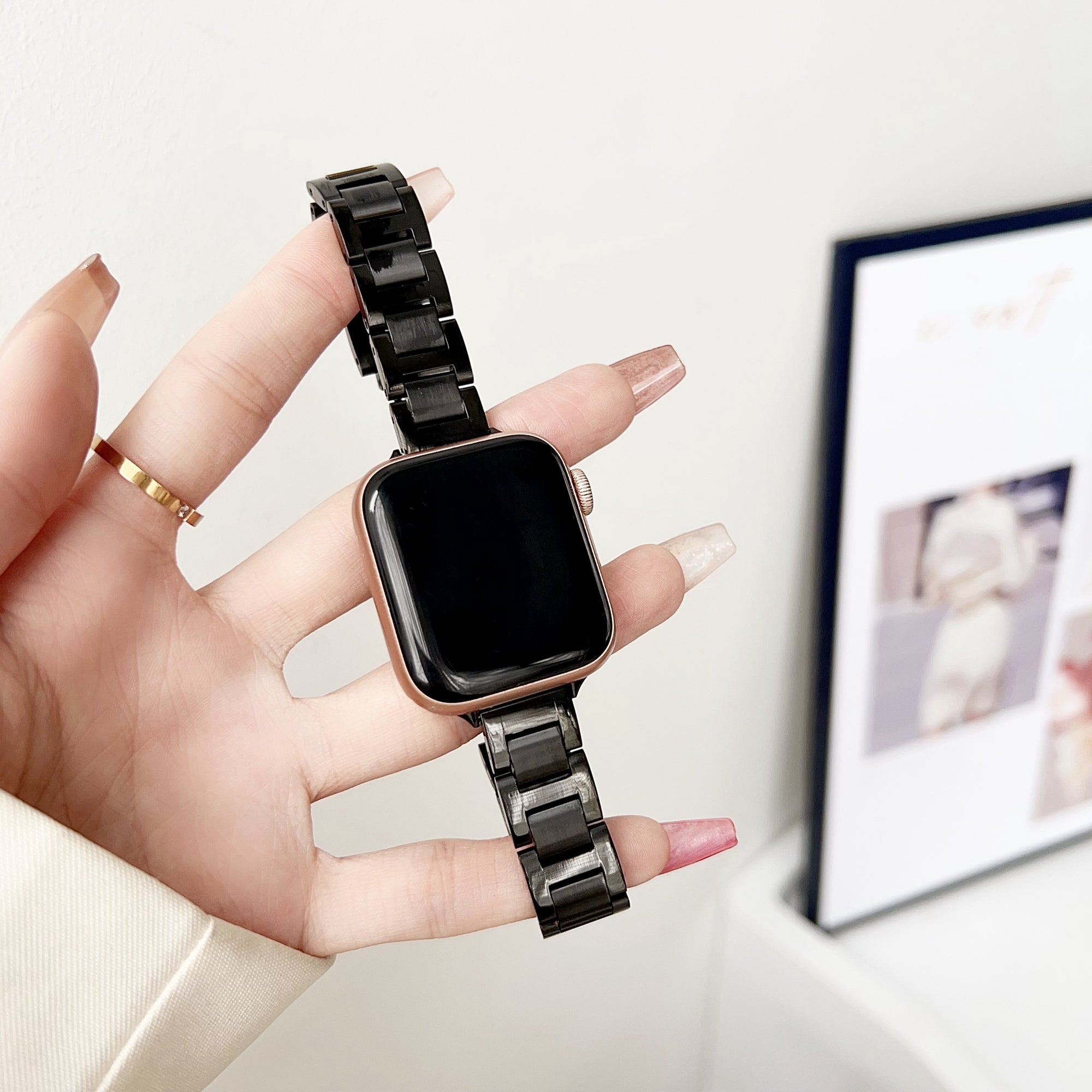 For Apple Watch Ultra 2 Ultra 49mm / 9 8 7 45mm / 6 5 4 SE (2022) / (2023) / SE 44mm / 3 2 1 42mm Watch Strap 14mm Stainless Steel Band - Silver