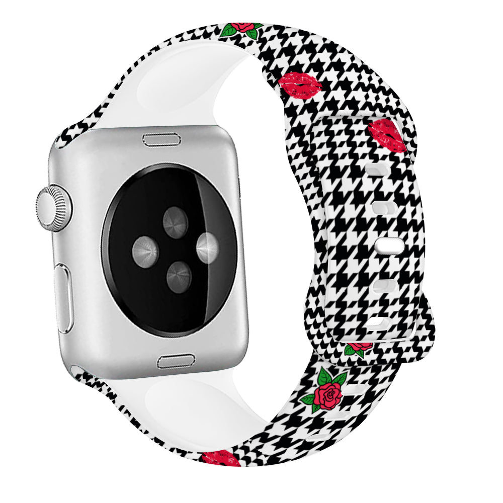 For Apple Watch Ultra 2 Ultra 49mm / 9 8 7 45mm / 6 5 4 SE (2022) / (2023) / SE 44mm / 3 2 1 42mm Pattern Silicone Watch Band - Easter Pattern 1