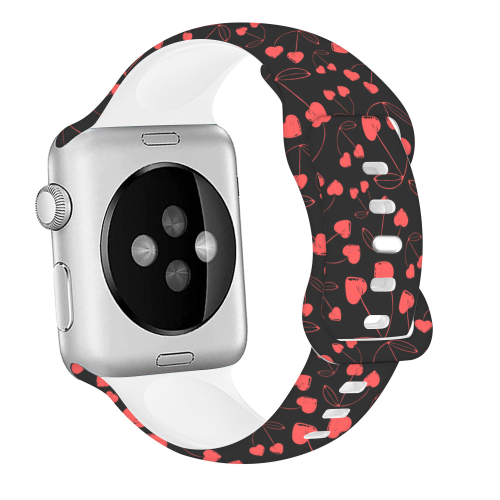 For Apple Watch Ultra 2 Ultra 49mm / 9 8 7 45mm / 6 5 4 SE (2022) / (2023) / SE 44mm / 3 2 1 42mm Pattern Silicone Watch Band - Easter Pattern 1