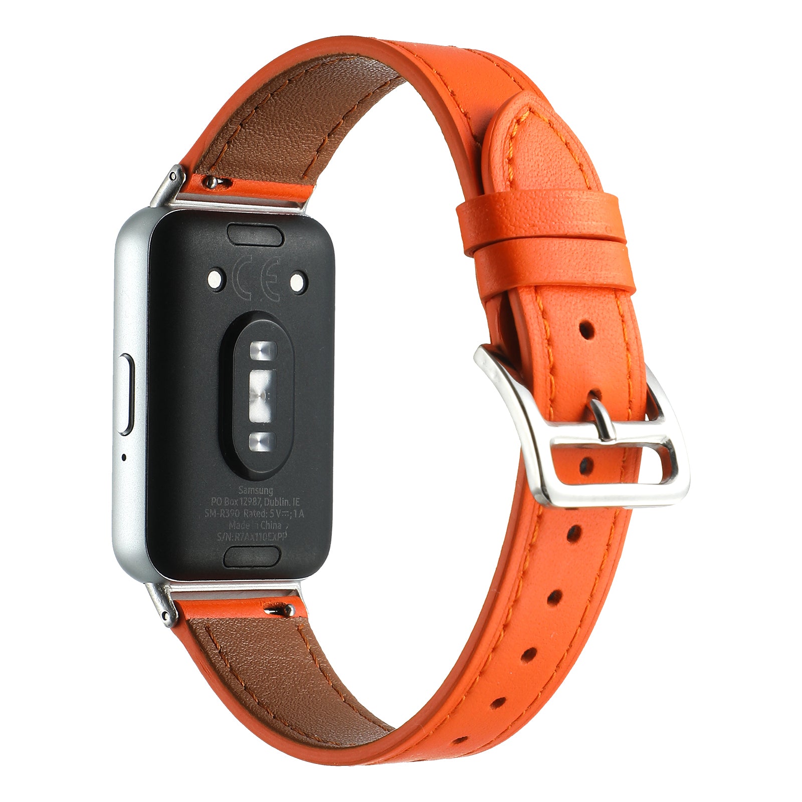 For Samsung Galaxy Fit3 Genuine Leather Watch Strap Band Replacement - Beige