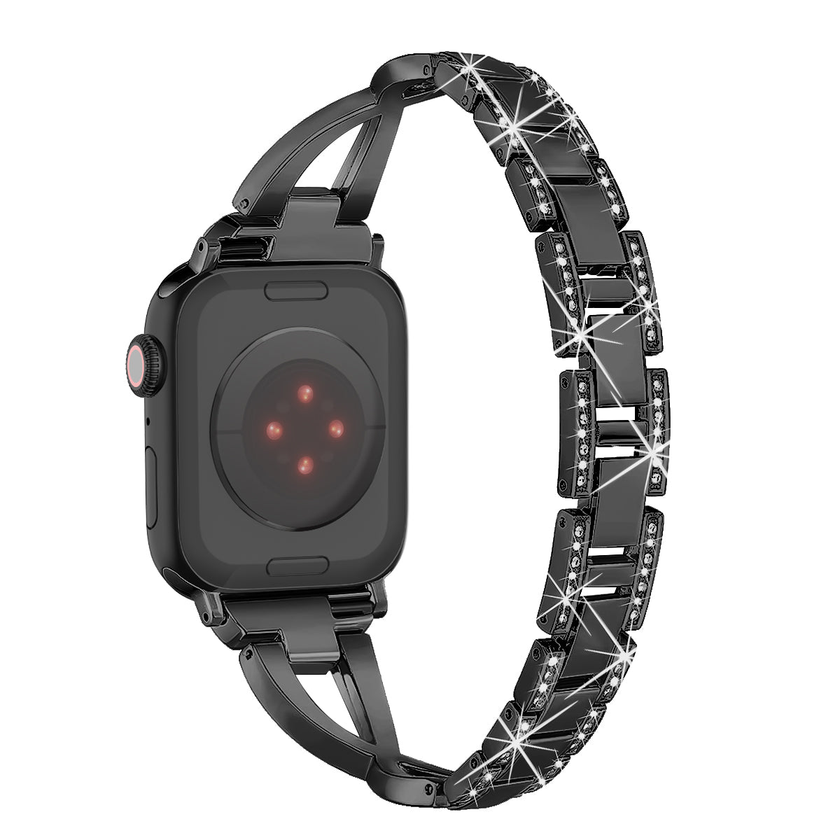 For Apple Watch Ultra 49mm / Ultra 2 49mm / Series 9 / 8 / 7 45mm / 6 / 5 / 4 / SE / SE (2022) / SE (2023) 44mm / 3 / 2 / 1 42mm Cross Design Strap - Black