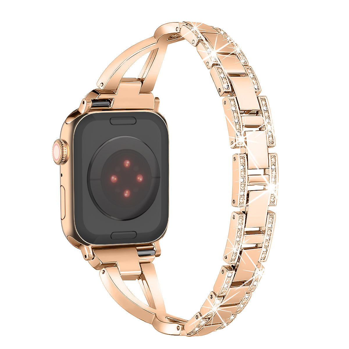 For Apple Watch Ultra 49mm / Ultra 2 49mm / Series 9 / 8 / 7 45mm / 6 / 5 / 4 / SE / SE (2022) / SE (2023) 44mm / 3 / 2 / 1 42mm Cross Design Strap - Black